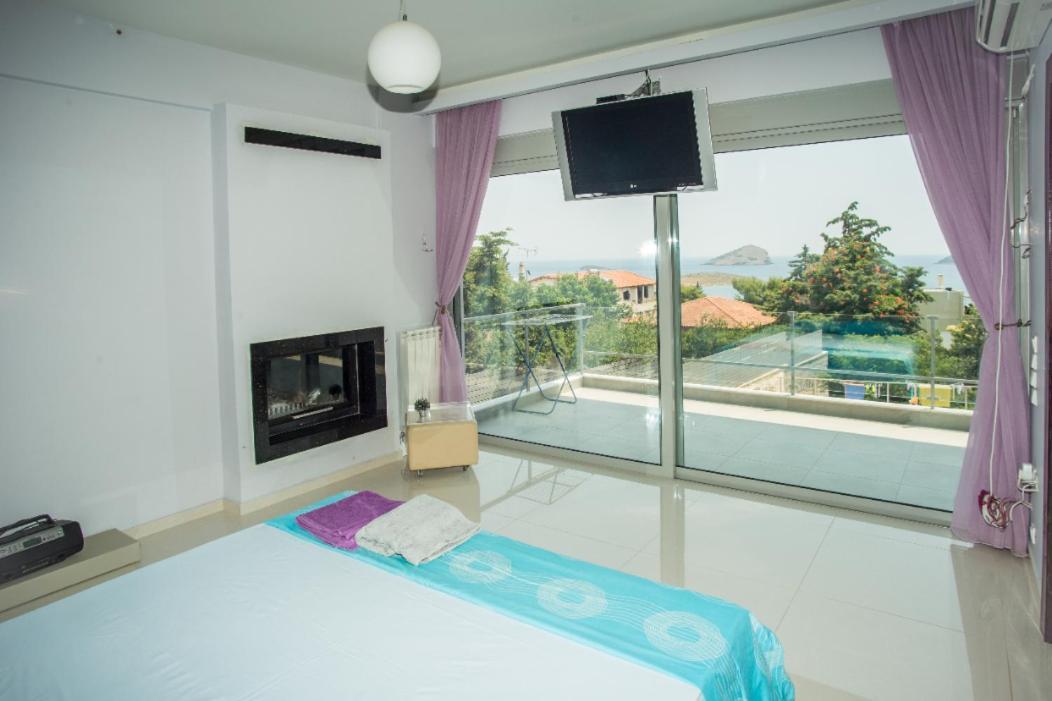 Seaview Pool Villa Near Beach And Athens Airport Pórto Ráfti Exterior photo