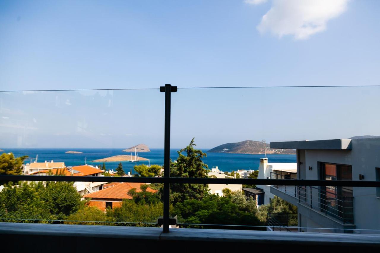 Seaview Pool Villa Near Beach And Athens Airport Pórto Ráfti Exterior photo