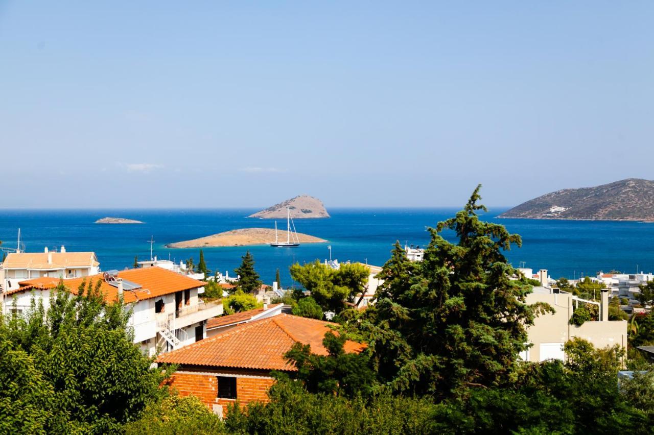 Seaview Pool Villa Near Beach And Athens Airport Pórto Ráfti Exterior photo